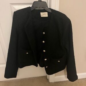 Universal Thread Black Blazer with Gold Buttons